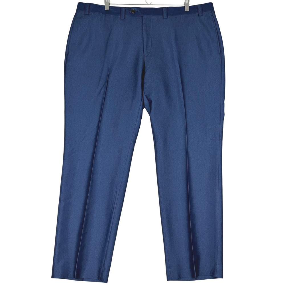 Lauren Ralph Lauren Dress Pants Mens 42x30 Blue Flat Front Rayon Blend